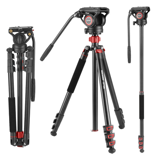 NEEWER TP72A 72" Fluid Head Video Tripod Monopod