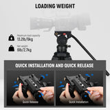 NEEWER TP73 65" Heavy Duty Yet Lightweight Video Tripod, view 3