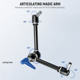 NEEWER UA018 21" Magic Arm Camera Mount with Super Clamp, view 3