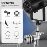NEEWER UA027 Junior to Baby Pin Adapter, view 3