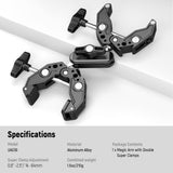 NEEWER UA036 Double Super Clamp Camera Mount, view 6