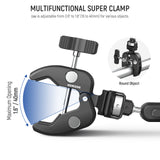 NEEWER UA060 Double Super Clamp Camera Mount with Magic Arm & NATO Interface, view 3