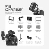 NEEWER UA060 Double Super Clamp Camera Mount with Magic Arm & NATO Interface, view 6