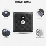 NEEWER UA078 Arca Type Quick Release Plate with 1/4" Screw, view 5