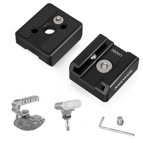 NEEWER UA080 2 Pack Cold Shoe Mount Adapter Set