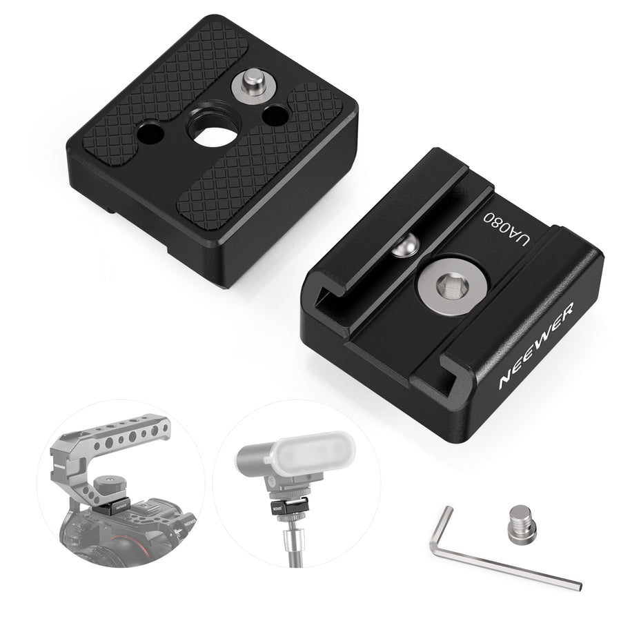 NEEWER UA080 2 Pack Cold Shoe Mount Adapter Set