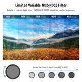 NEEWER Variable ND2-32 + CPL + 1/4 Black Diffusion Filter Kit, view 3