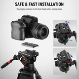 NEEWER GM002 Heavy Duty Video Tripod Fluid Head, view 2