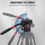 NEEWER GM002 Heavy Duty Video Tripod Fluid Head, view 5