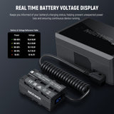 NEEWER VP-F550X2 Dual Sided Dummy Battery Adapter with Display, view 6