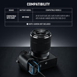 NEEWER VP-FZ100 NP-FZ100 to D Tap Dummy Battery, view 2