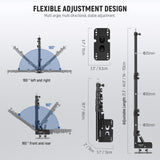 NEEWER WB-100 116cm Triangle Wall Mounting Boom Arm, view 5