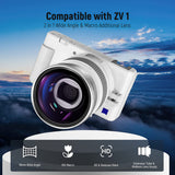 NEEWER 2 in 1 Wide Angle & 10x Macro Additional Lens for Sony ZV-1, view 2