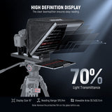 NEEWER BASICS X16B 16" Aluminum Alloy Liftable Teleprompter, view 2