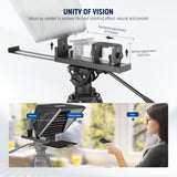 NEEWER BASICS X16B 16" Aluminum Alloy Liftable Teleprompter, view 5