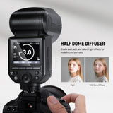 NEEWER Z2 76Ws Battery TTL Round Head Flash Speedlite with Diffuser, view 3