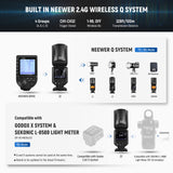 NEEWER Z2 76Ws Battery TTL Round Head Flash Speedlite with Diffuser, view 6