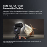 NEEWER Z2PRO 76Ws TTL Round Head Flash Speedlite, view 3