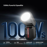 NEEWER Z3R 100Ws 2.4G TTL Round Head Flash Speedlite, view 2