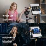 NEEWER 2 Pack NL480 Bi-Color LED Panel Light Kit, view 4