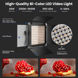 NEEWER NL660 Bi-Color LED Video Light, view 2