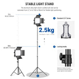NEEWER 2 Pack NL660 Bi-Color 660 LED Video Light and Stand Kit, view 6