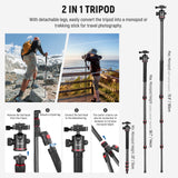 NEEWER N55C 68" Carbon Fiber Tripod Monopod, view 5