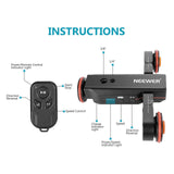 NEEWER DL100 3 Wheels Wireless Video Camera Dolly, view 3