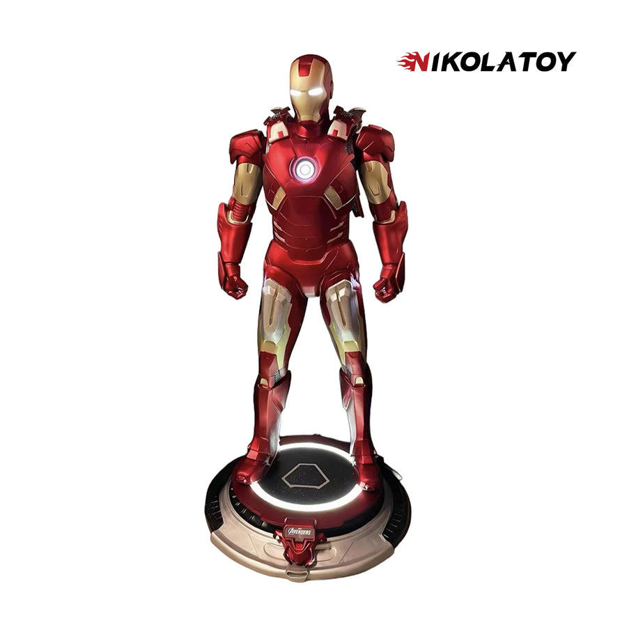 Nikola Toy 1:1 Full-Scale Iron Man Mark 7 LED Light-Up Sculpture