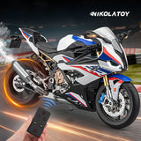 Nikola Toy 1/6 BMW S1000RR Alloy Dynamic Motorcycle Model, view 2