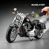 Nikola Toy 1/6 Harley Fat Boy Alloy Dynamic Motorcycle Model, view 2