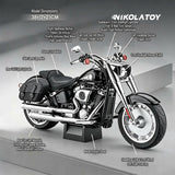 Nikola Toy 1/6 Harley Fat Boy Alloy Dynamic Motorcycle Model, view 5