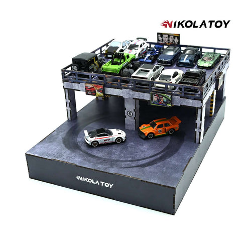 Nikola Toy 1:64 Electric Drift Turntable Car Model Parking Lot
