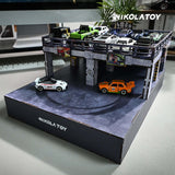 Nikola Toy 1:64 Electric Drift Turntable Car Model Parking Lot, view 3