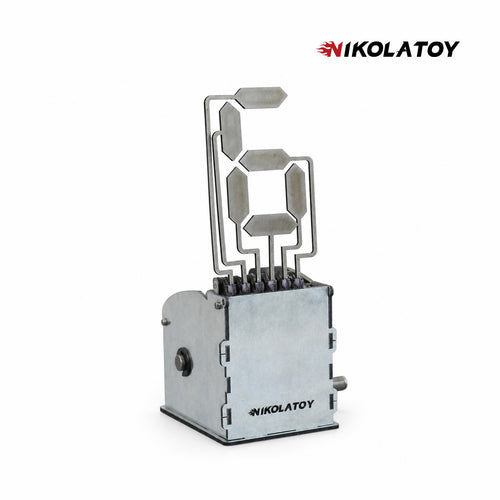 Nikola Toy All-Metal Hand Crank Flip Digit Mechanical Counter
