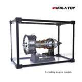 Nikola Toy Alloy Frame High Transparent Dust Cover Storage Display Box, view 2