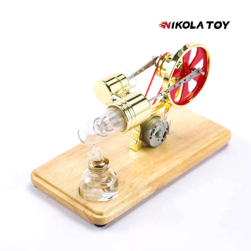 Nikola Toy Bamboo Based Single Cylinder Stirling Engine