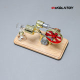 Nikola Toy Bamboo Based Single Cylinder Stirling Engine, view 3