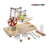 Nikola Toy Bamboo Based Twin Cylinder Stirling Engine, view 2