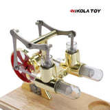 Nikola Toy Bamboo Based Twin Cylinder Stirling Engine, view 3