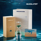 Nikola Toy Calming Magnetic Hourglass Planter, view 3