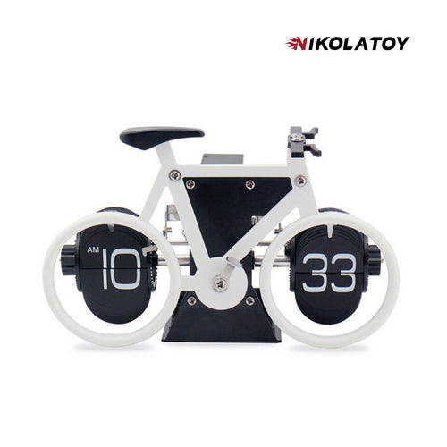 Nikola Toy Creative Bicycle Automatic Page Turning Clock