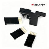 Nikola Toy Gun Type Cigarette Lighter With 3 Replaceable Magazine Clips, view 2