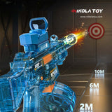 Nikola Toy High Performance UMP45 Electric Continuous Water Gun With Flashing Lights, view 2