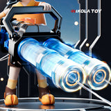 Nikola Toy High Speed Shooting Dual Muzzle Gatling Water Gun Backpack (Muzzle LED), view 3