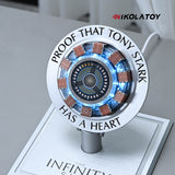 Nikola Toy Iron Man Arc Reactor Phone Charging Pad — Desk Decor with Atmosphere Lighting, view 6