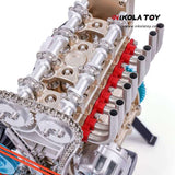 Nikola Toy TECHING L4 Car Engine Model Full Metal Assembling Four- Cylinder Building Kits, view 3
