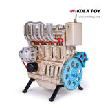 Nikola Toy TECHING L4 Car Engine Model Full Metal Assembling Four- Cylinder Building Kits, view 4