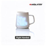 Nikola Toy LED Pixel Smart Mug App‑Controlled DIY Animation Ceramic Cup Interactive Couple Gift, view 6