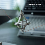Nikola Toy Metal Anti‑Gravity Gyroscope Desktop Physics Toy, view 2